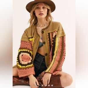 Free People No Rain Sweater Jacket
